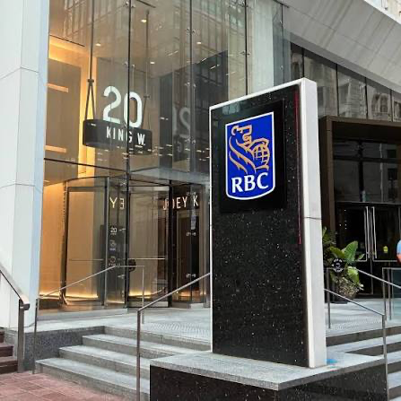 RBC sign outside the King Street West entrance